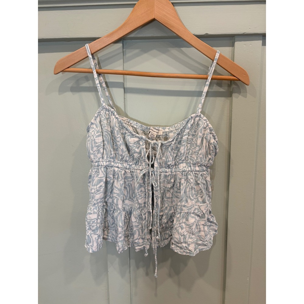 American Eagle Tie Babydoll Whimsical Cropped Fairy Coquette Small
